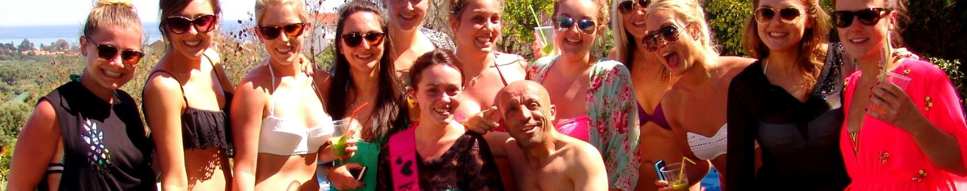 dwarf stripper Marbella, Malaga, Benalmadena, hen party handcuff